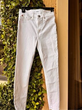 Hudson Jeans White Skinny Jeans